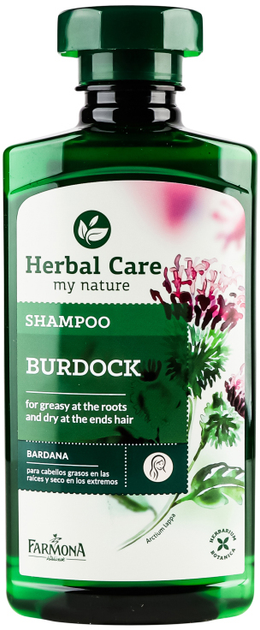 Шампунь для жирного волосся Farmona Herbal Care Burdock 330 мл (5900117002988) - зображення 1