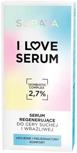 Serum regenerujące Soraya I Love Serum do cery suchej i wrażliwej 30 ml (5901045087986) - obraz 1