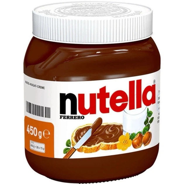 Паста Nutella шоколадно-горіхова 450г - Фото 1 Паста Nutella шоколадно-горіхова 450г - изображение 1