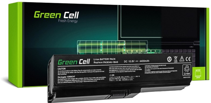 Акумулятор Green Cell для ноутбуків Toshiba A660 11.1V 4400mAh (TS03V2) - зображення 1