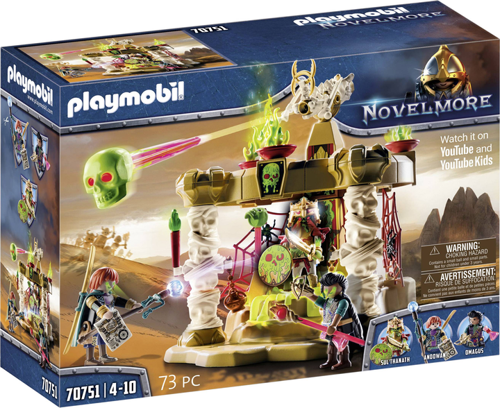 Ігровий набір Playmobil Novelmore Sal'ahari Sands Skeleton Army Temple (4008789707512) - зображення 2