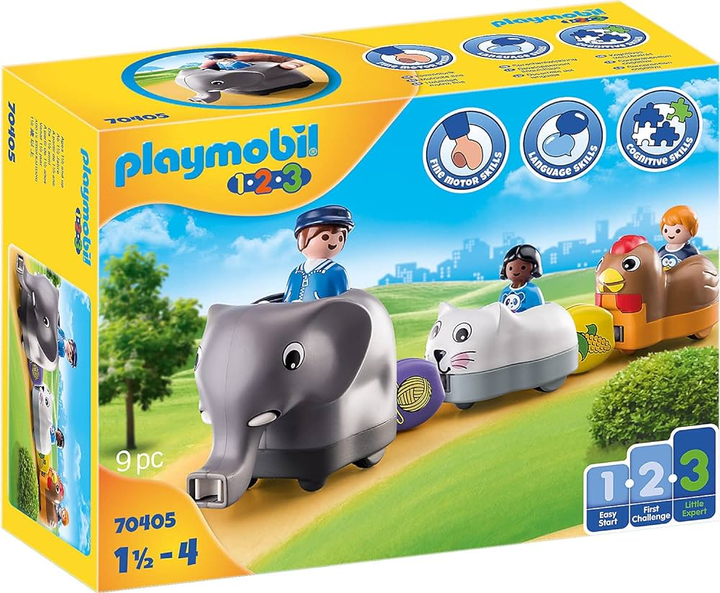 Ігровий набір Playmobil My Push Animal Train (4008789704054) - зображення 1