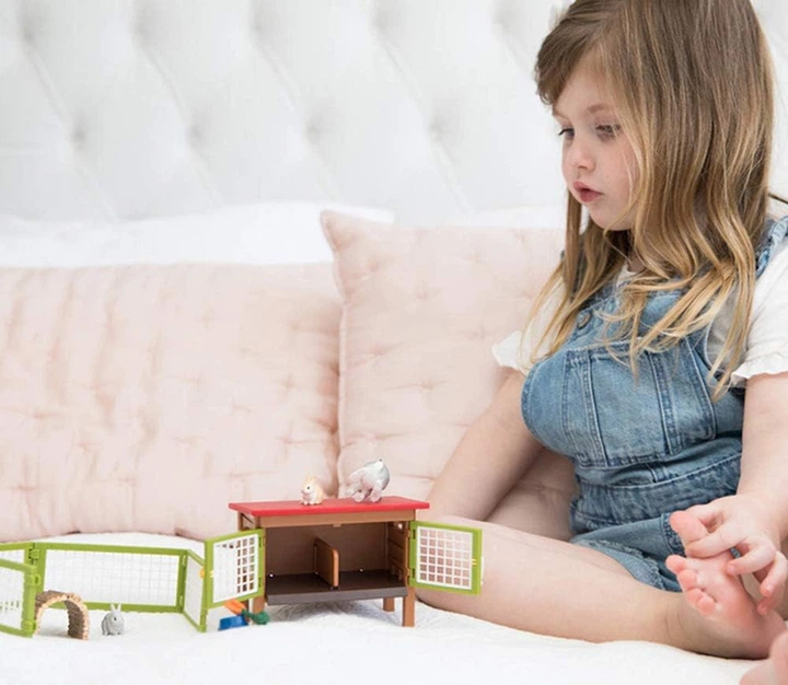 Ігровий набір Schleich Farm World Rabbit Hutch (4055744020612) - зображення 3