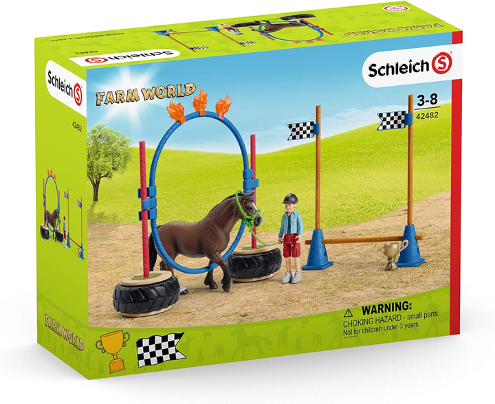 Zestaw do zabawy Schleich Farm World Pony Agility Race (4055744029882) - obraz 2