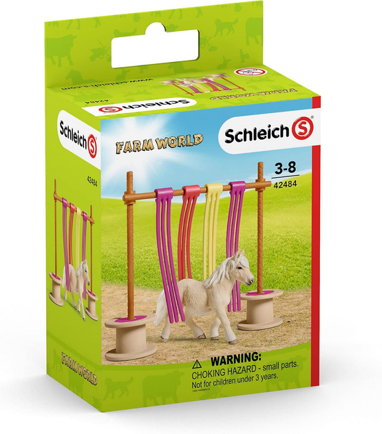 Ігровий набір Schleich Farm World Pony Fladderend Gordijn (4059433312651) - зображення 1