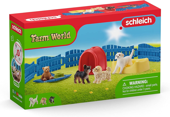 Zestaw do zabawy Schleich Farm World Szczeniak z posłaniem (4055744029868) - obraz 1