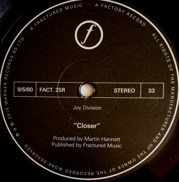 Виниловая пластинка Joy Division – Closer 2007/2015 (0825646183913, 180 Gm.) Warner/EU Mint (art.234394) - Фото 4 Виниловая пластинка Joy Division – Closer 2007/2015 (0825646183913, 180 Gm.) Warner/EU Mint (art.234394) - изображение 4