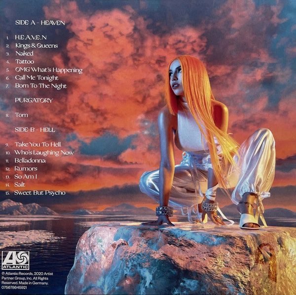 Виниловая пластинка Ava Max – Heaven & Hell 2020 (075678645914, Ltd., Orange, 12") Atlantic/EU Mint (art.240169) - изображение 2