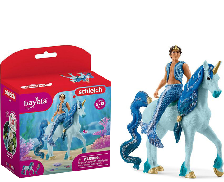 Zestaw do zabawy Schleich Bayala Aryon On Unicorn (4059433463278) - obraz 1