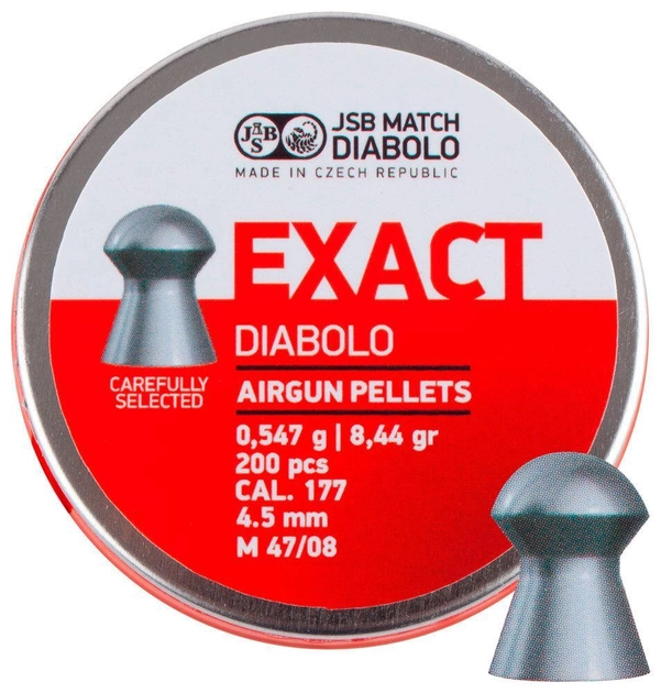 Кулі JSB Exact Diabolo 0,547 г 4,5 мм (200 шт.) - зображення 1
