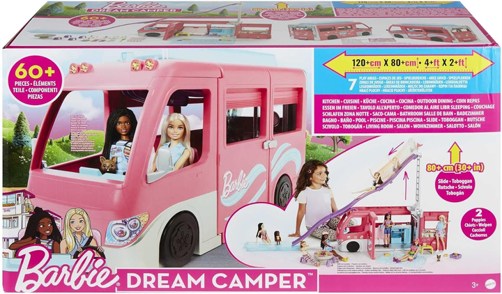 Zestaw do zabawy Mattel Barbie Dream Camper (HCD46) (194735007646) - obraz 1