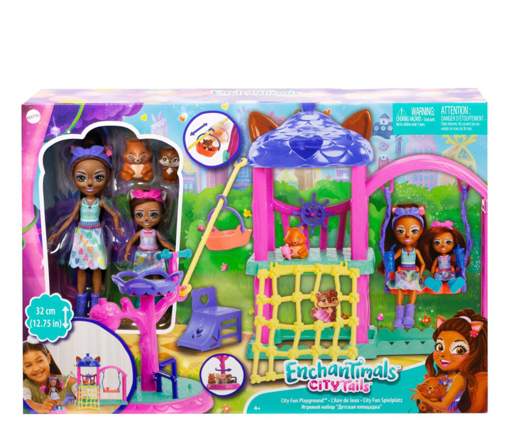 Zestaw do zabawy Mattel Enchantimals Dolls Urban Playground Payset (194735063192) - obraz 1