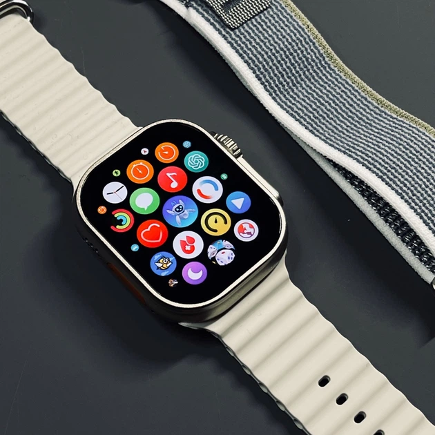 Cмарт-годинник AMOLED HW69 Ultra 2 49 мм серія-9 Silver - Фото 10 Cмарт-годинник AMOLED HW69 Ultra 2 49 мм серія-9 Silver - изображение 10