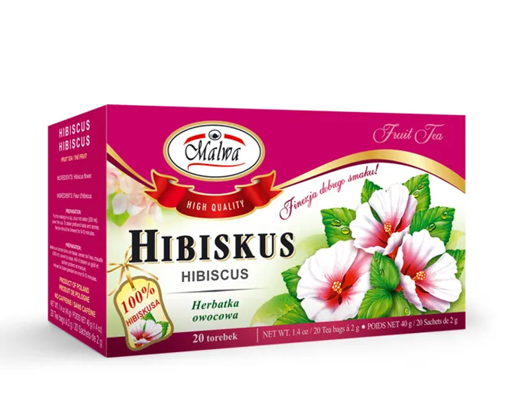Herbata owocowa Malwa Hibiskus 20 szt (5902781000024) - obraz 1