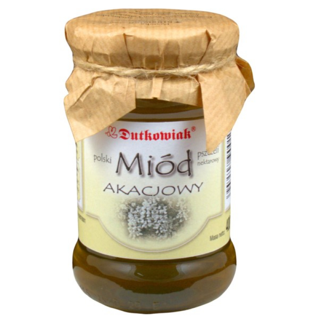 Miód akacjowy Dutkowiak 400 g (5907508900113) - obraz 1