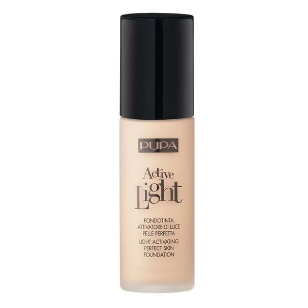 Podkład rozświetlający Pupa Milano Active Light Perfect Skin SPF10 beztłuszczowy 009 Light Porcelain 30 ml (8011607276103) - obraz 1