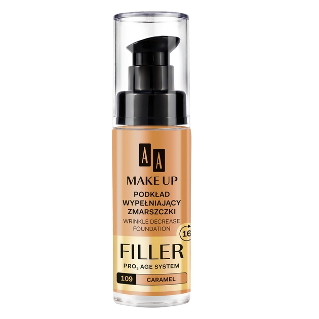 Podkład AA Make Up Filler wypełniający zmarszczki 109 Caramel 30 ml (5900116022383) - obraz 1