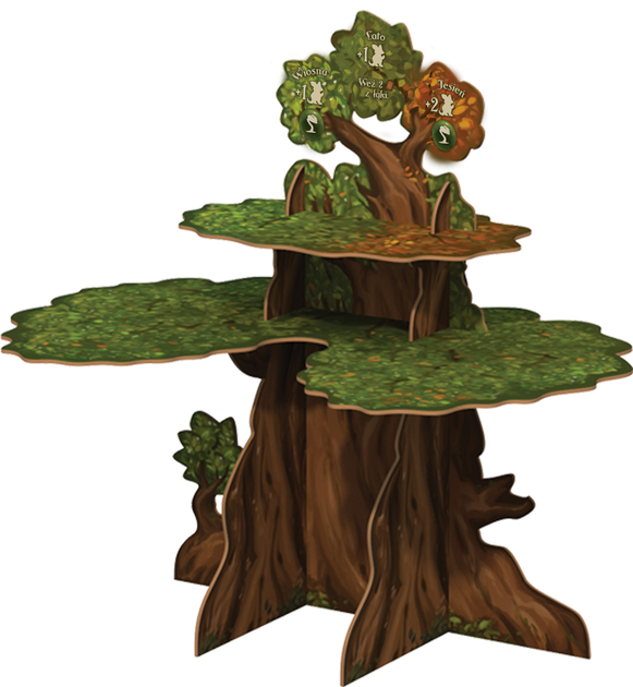 Dodatek do gry planszowej Rebel Everdell: Drewniane wieczne drzewo (5902650616479) - obraz 2