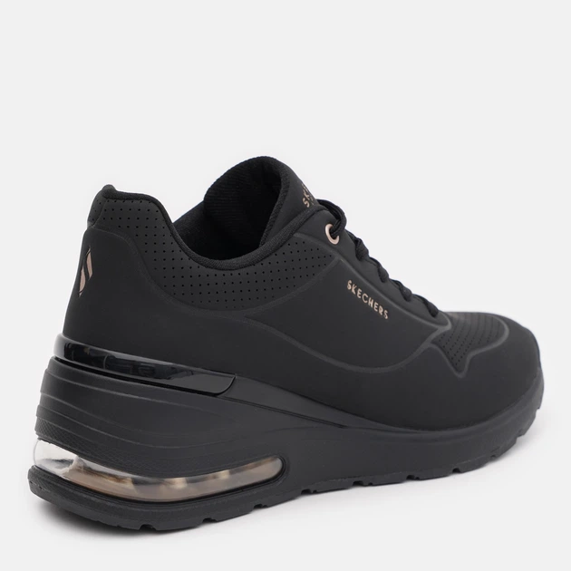 Жіночі снікери Skechers Million Air-Elevated Air 155401-BBK 39 (9US) 26 см Чорні (196311643514) - зображення 5