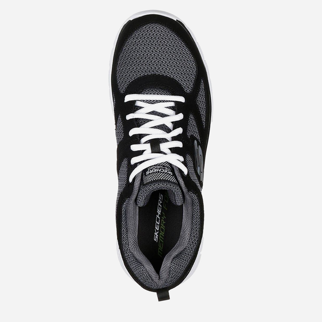Buty sportowe męskie Skechers Burns-Agoura 52635-BKW 43 (10US) 28 cm Czarny/Biały (190872054840) - obraz 4