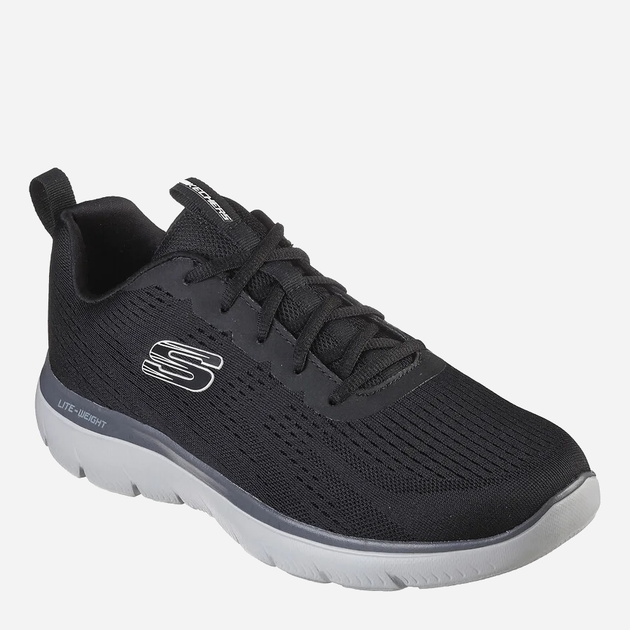 Sneakersy męskie z siatki do kostki lekkie Skechers Summits-Torre 232395-BKCC 43 (10US) 28 cm Czarne (195969900024) - obraz 2