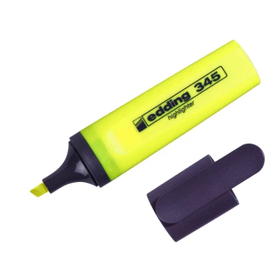 Маркер Edding текстовый Highlighter 2-5 мм Желтый (e-345/05) - Фото 2 Маркер Edding текстовый Highlighter 2-5 мм Желтый (e-345/05) - изображение 2