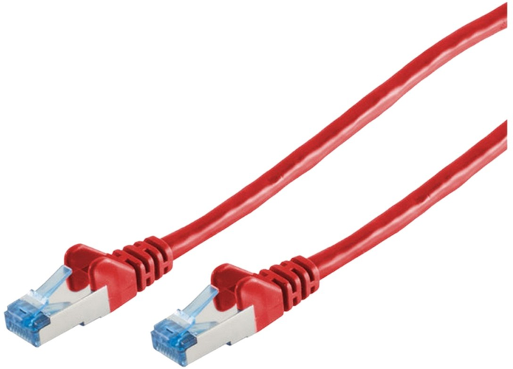 Патч-корд ShiverPeaks Cat 6a RJ45 S/FTP 5 м Red (4017538064417) - зображення 1