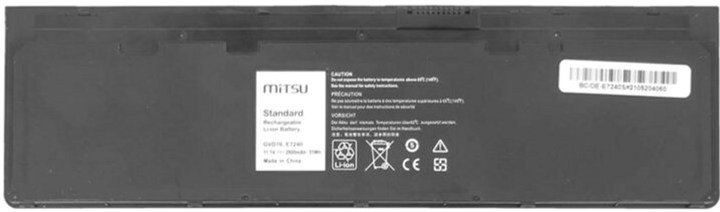 Акумулятор Mitsu для ноутбуків Dell Latitude E7240, E7250 10.8-11.1V 2800 mAh (31 Wh) (5BM356) - зображення 2