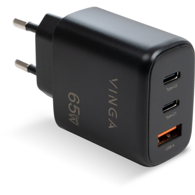 Vinga Gan W Pd Qc C A Ports Wall Charger Vcpchcca B