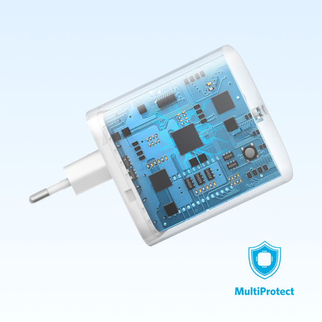 Мережевий зарядний пристрій ANKER PowerPort 312 - 20W USB-C - Фото 4 Мережевий зарядний пристрій ANKER PowerPort 312 - 20W USB-C - зображення 4