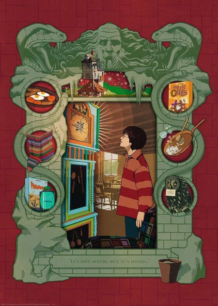 Puzzle Ravensburger Harry Potter w rodzinie Weasleyow 1000 elementów (4005556165162) - obraz 2