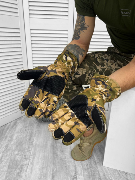 Тактичні сенсорні рукавички Tactical Gloves Multicam S - зображення 2