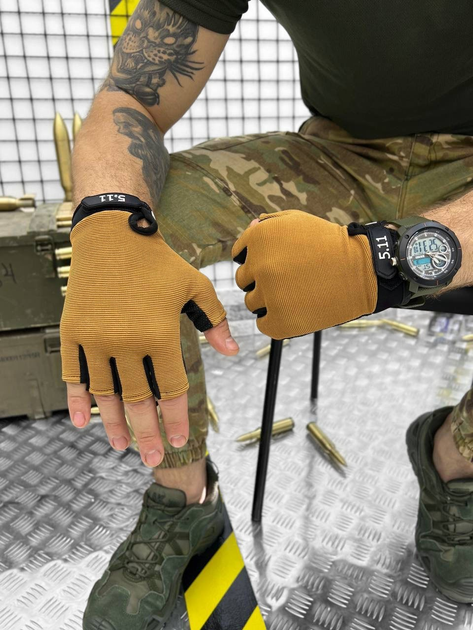 Тактичні рукавички Tactical Gloves Elite Coyote XXL - изображение 1