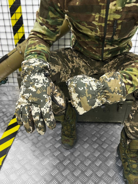 Тактичні рукавички Tactical Gloves Піксель XXL - изображение 2