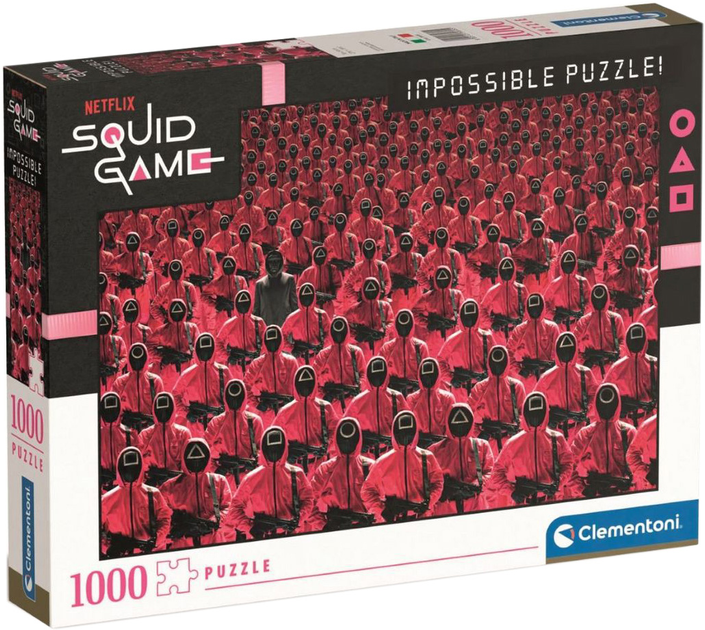 Puzzle Clementoni Impossible Netflix Squid Game 1000 elementów (8005125396955) - obraz 1