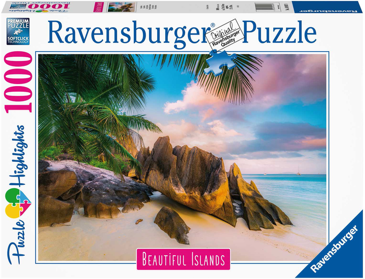 Puzzle Ravensburger Seszele 1000 elementów (4005556169078) - obraz 1
