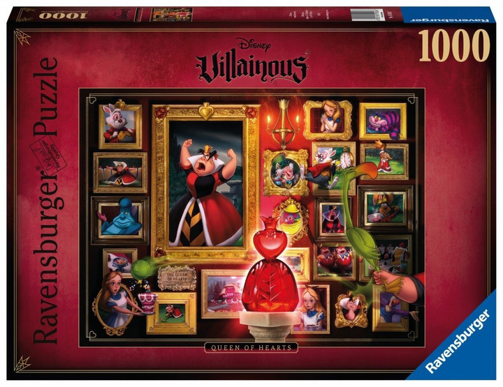 Puzzle Ravensburger Villainous Królowa Kier 1000 elementów (4005556150267) - obraz 1