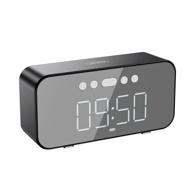 Беспроводная колонка часы XO F41 |FM, TF-карты, Bluetooth| Черный - изображение 5