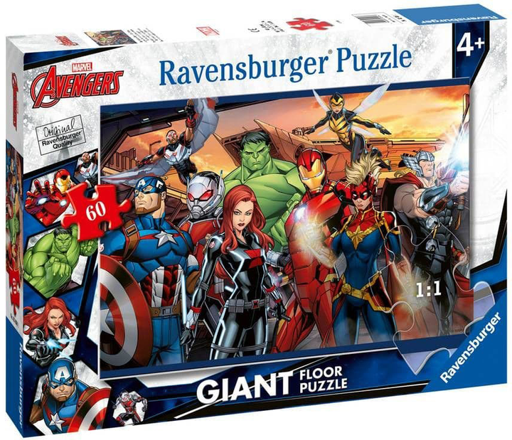 Puzzle Ravensburger Avengers Gigant 60 elementów (4005556030941) - obraz 1
