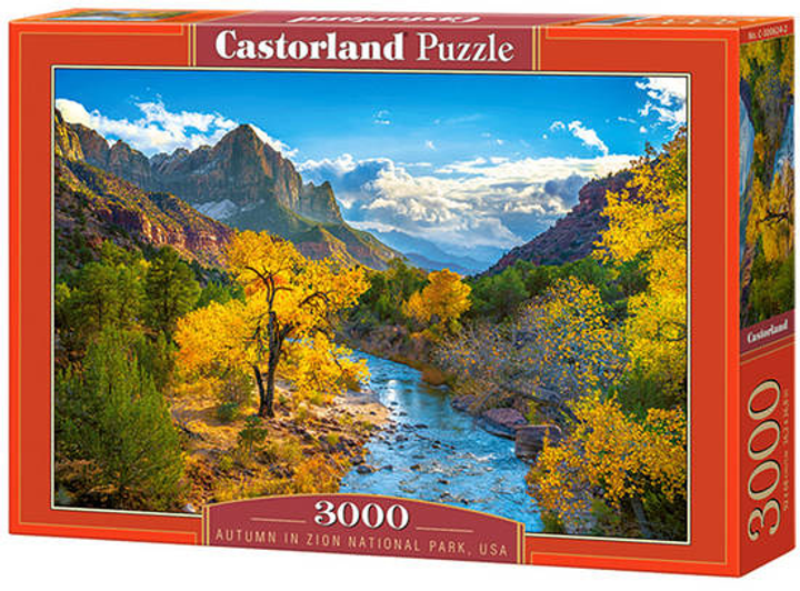 Puzzle Castor Góry jesienią w Zion National Park (5904438300624) - obraz 1