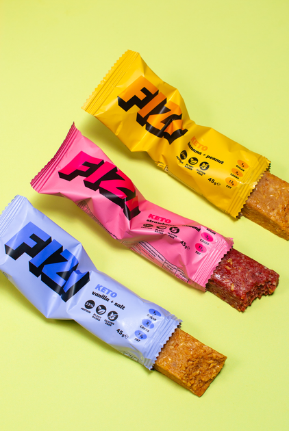 Набір протеїнових батончиків FIZI "Keto Mix Box" 45 г х 10 шт. Веган (Keto box) - зображення 3