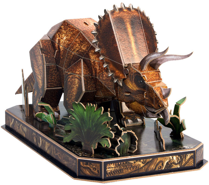 Puzzle 3D Cubic Fun Triceratops 44 elementy (6944588210526) - obraz 2