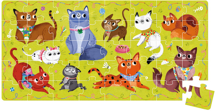 Puzzle Czuczu Miau Cats 40 elementów (5902983492184) - obraz 2