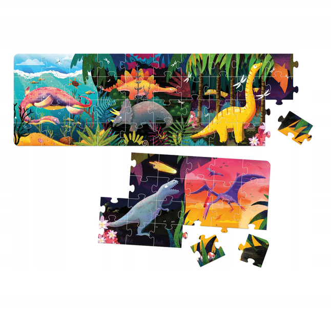 Puzzle Czuczu panoramiczne Dinozaury 60 elementów (5902983491309) - obraz 2