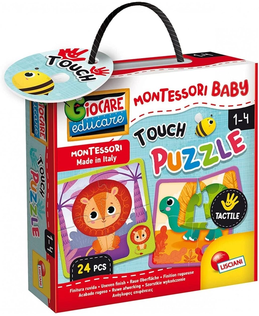 Puzzle Liscianigiochi Montessori Dziecko dotknij puzzle 24 elementy (8008324092680) - obraz 1