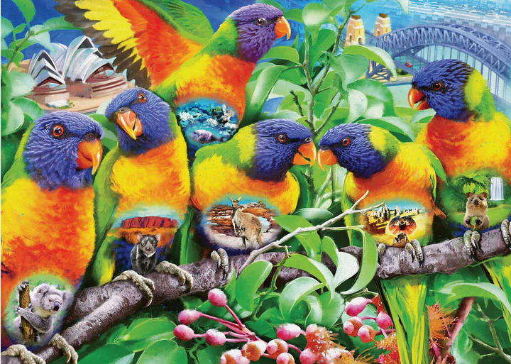 Puzzle Ravensburger Kraina Lorikeet 1000 elementów (4005556168156) - obraz 2