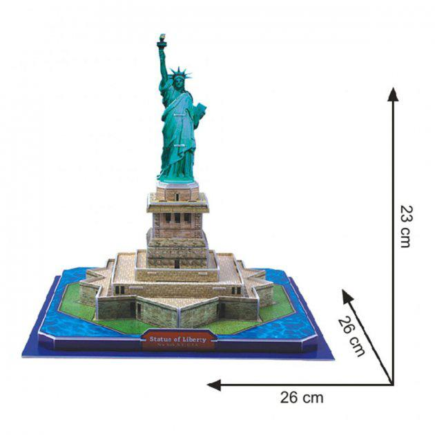 Puzzle 3D Cubic Fun Statua Wolności 40 elementów (6944588200800) - obraz 2