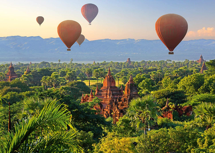 Puzzle Schmidt Balony nad Mandalaj / Mjanma 1000 elementów (4001504589561) - obraz 2