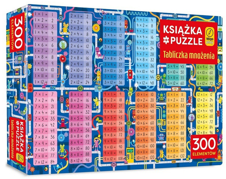 Пазл Puzzle Wilga Play Таблиця множення 300 елементів (9788328098121) - зображення 1