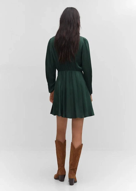 Сукня MANGO 57054402-MONACO Темно-зелений XS E000461 - Фото 3 Сукня MANGO 57054402-MONACO Темно-зелений XS E000461 - зображення 3